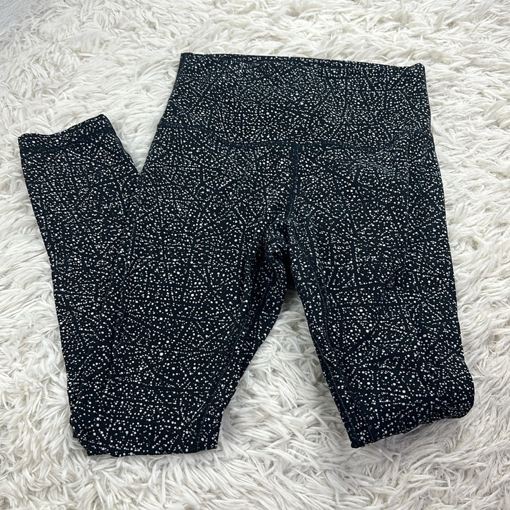 Lululemon Align Pant II 25" Night View White Black